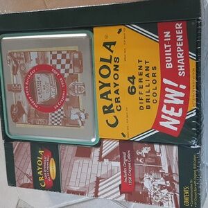 Vintage NIB Crayola 64 Crayons Limited Edition Tin